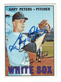 Autographed GARY PETERS Chicago White Sox 1967 Topps Card