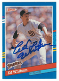 Autographed ED WHITSON 1991 Donruss Card