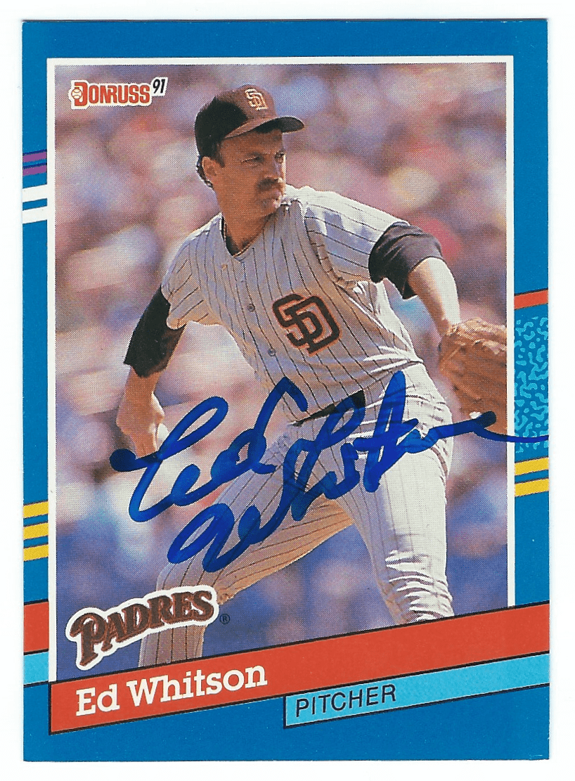 Autographed ED WHITSON 1991 Donruss Card