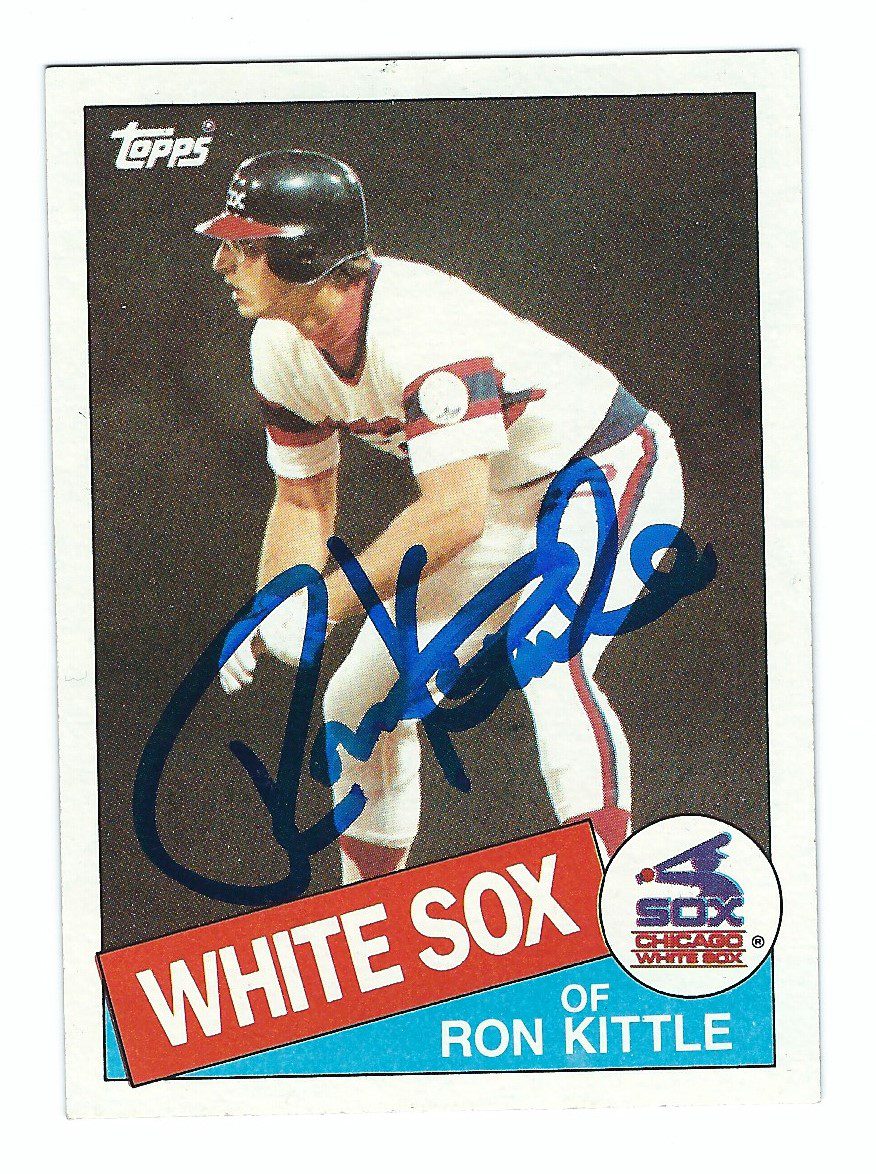 Autographed RON KITTLE 1985 Topps Card