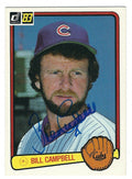 Autographed BILL CAMPBELL 1983 Donruss Card