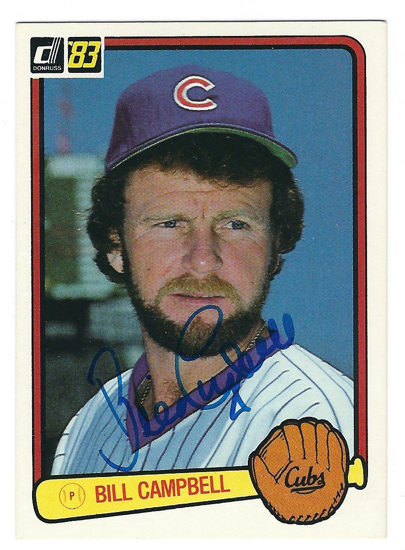 Autographed BILL CAMPBELL 1983 Donruss Card