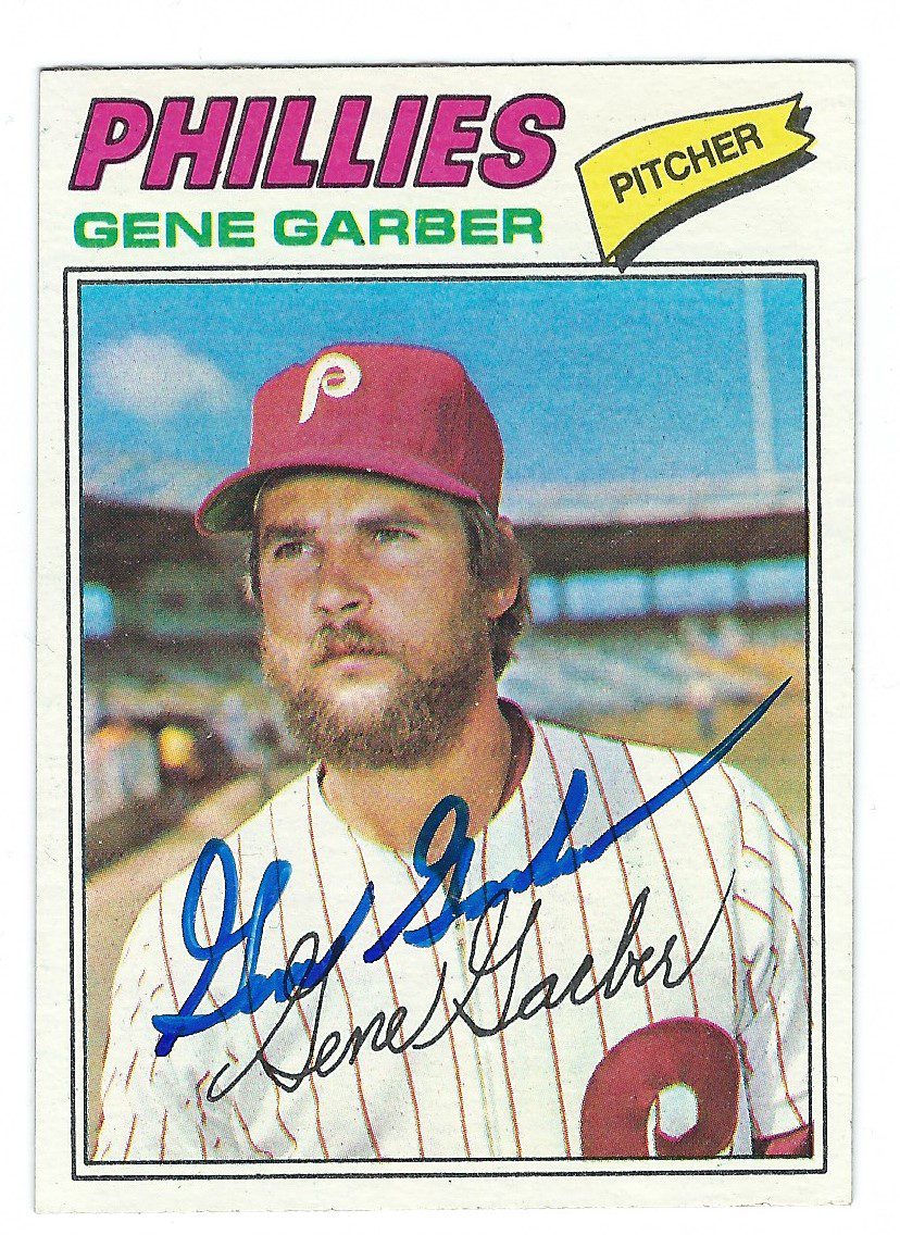 Autographed GENE GARBER 1977 Topps Card