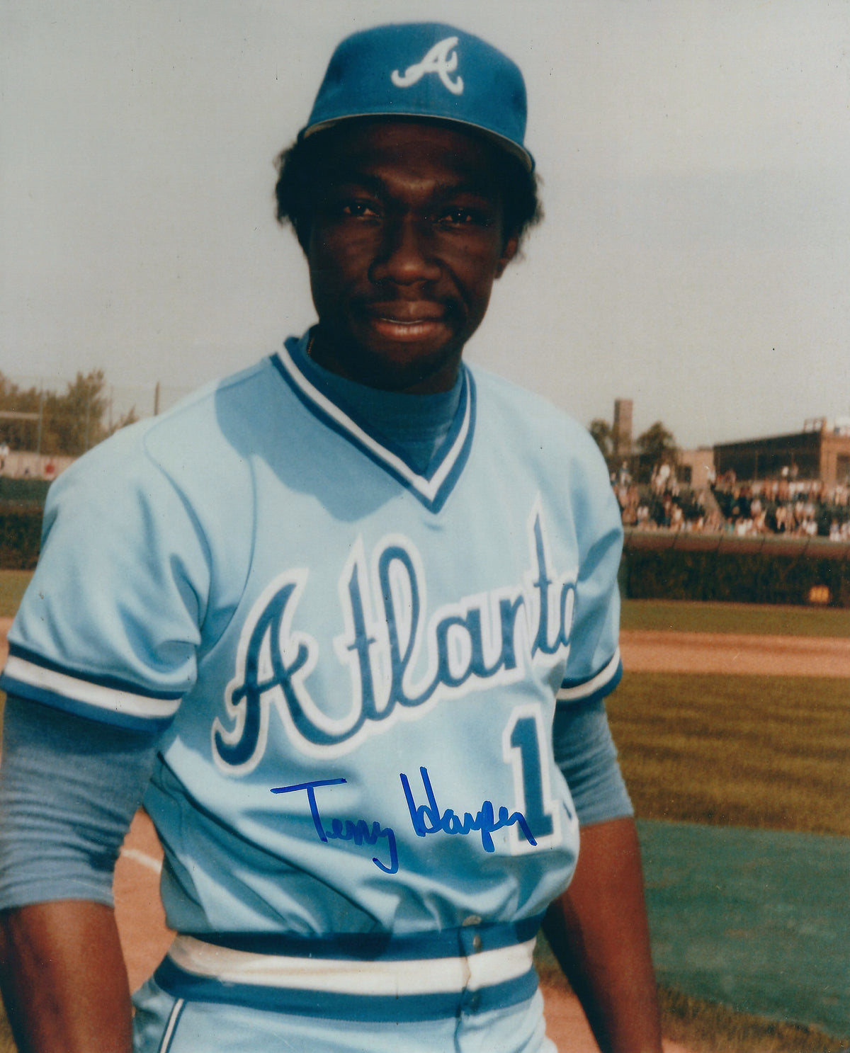 Autographed TERRY HARPER Atlanta Braves 8x10 Photo - COA