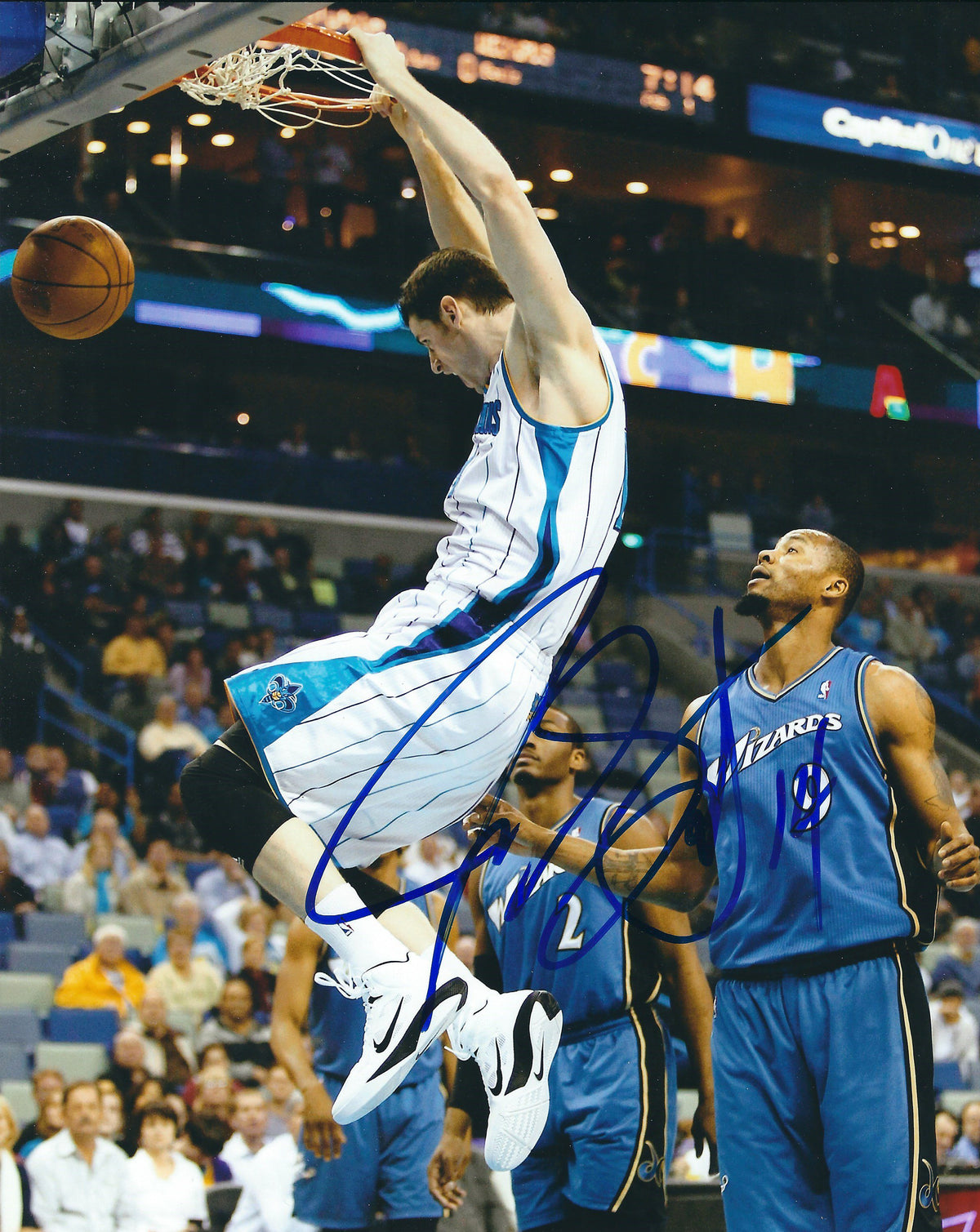 Autographed JASON SMITH 8X10 New Orleans Hornets Photos