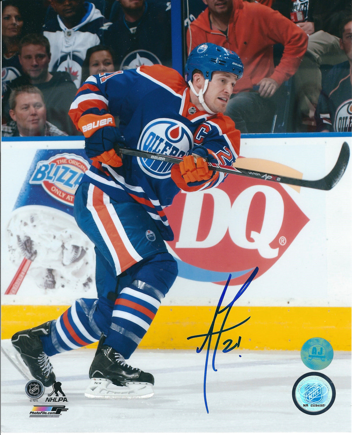 Autographed ANDREW FERENCE 8X10 Edmonton Oilers Photo