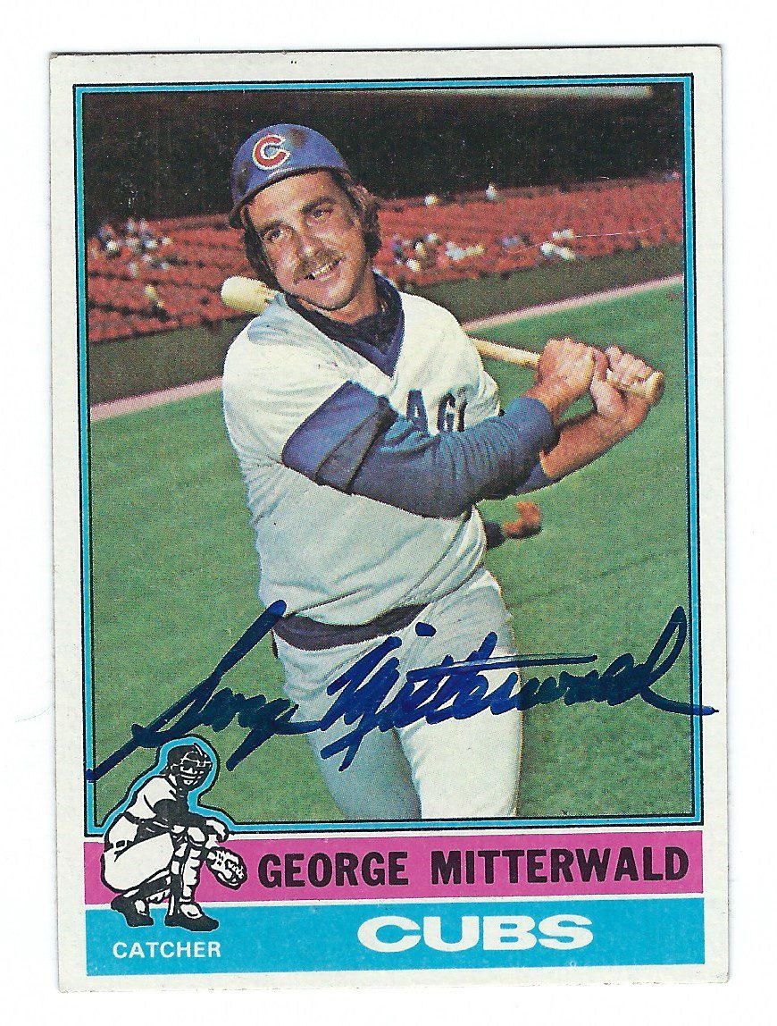 Autographed GEORGE MITTERWALD 1976 Topps Card