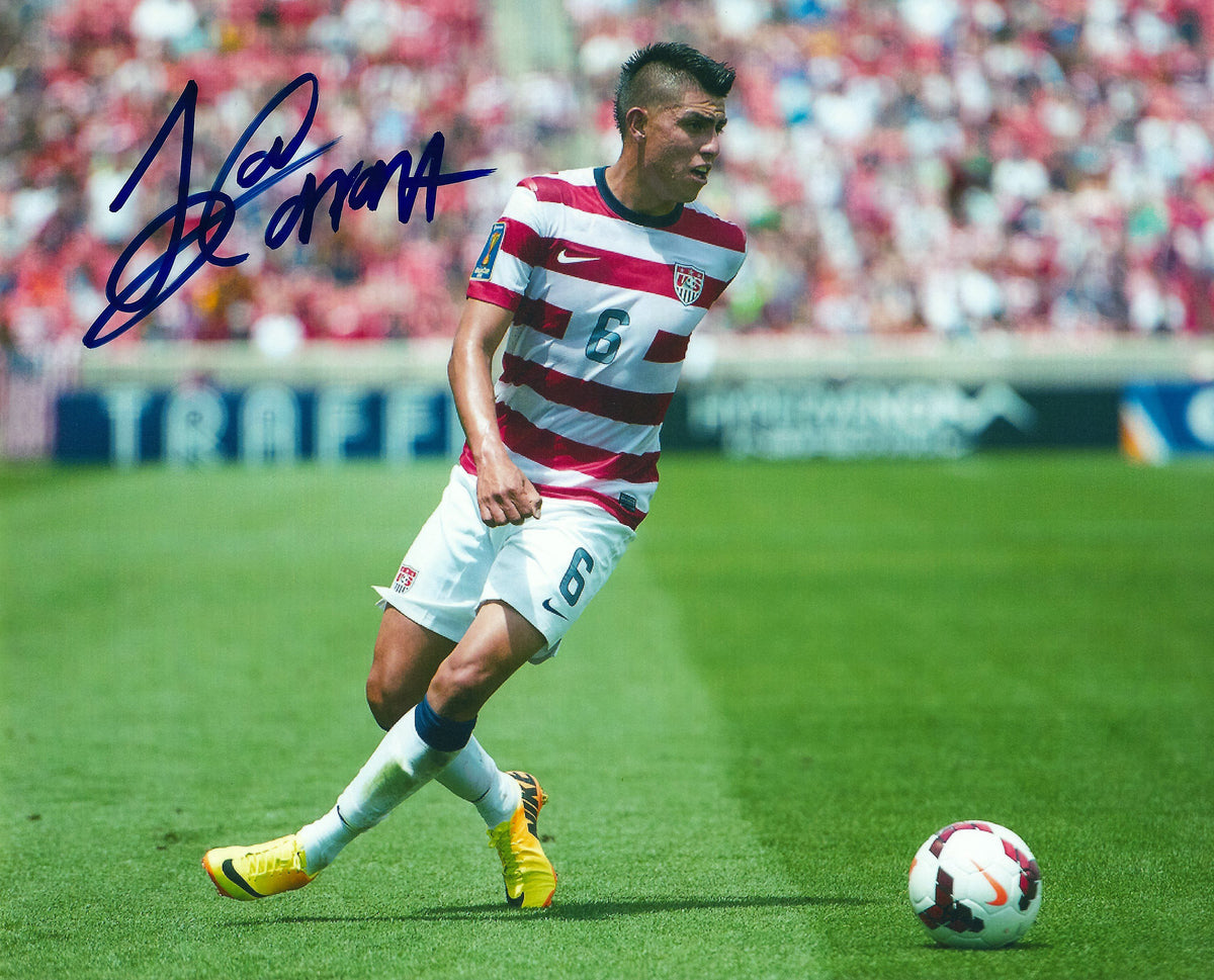 Autographed Joe Corona USA Men's Olympic Soccer 8X10 Photo with COA