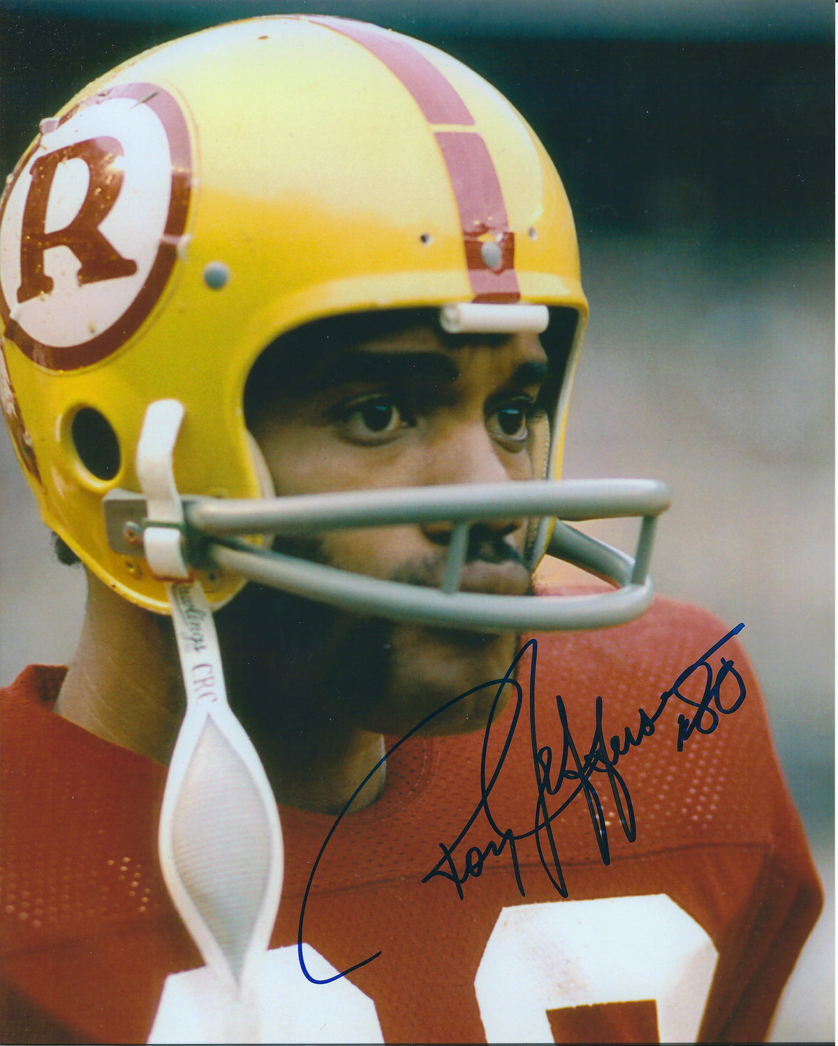 Autographed ROY JEFFERSON 8x10 Washington Redskins Photo