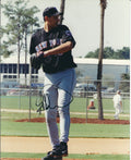 AUTOGRAPHED JEFF DAMICO New York Mets photo