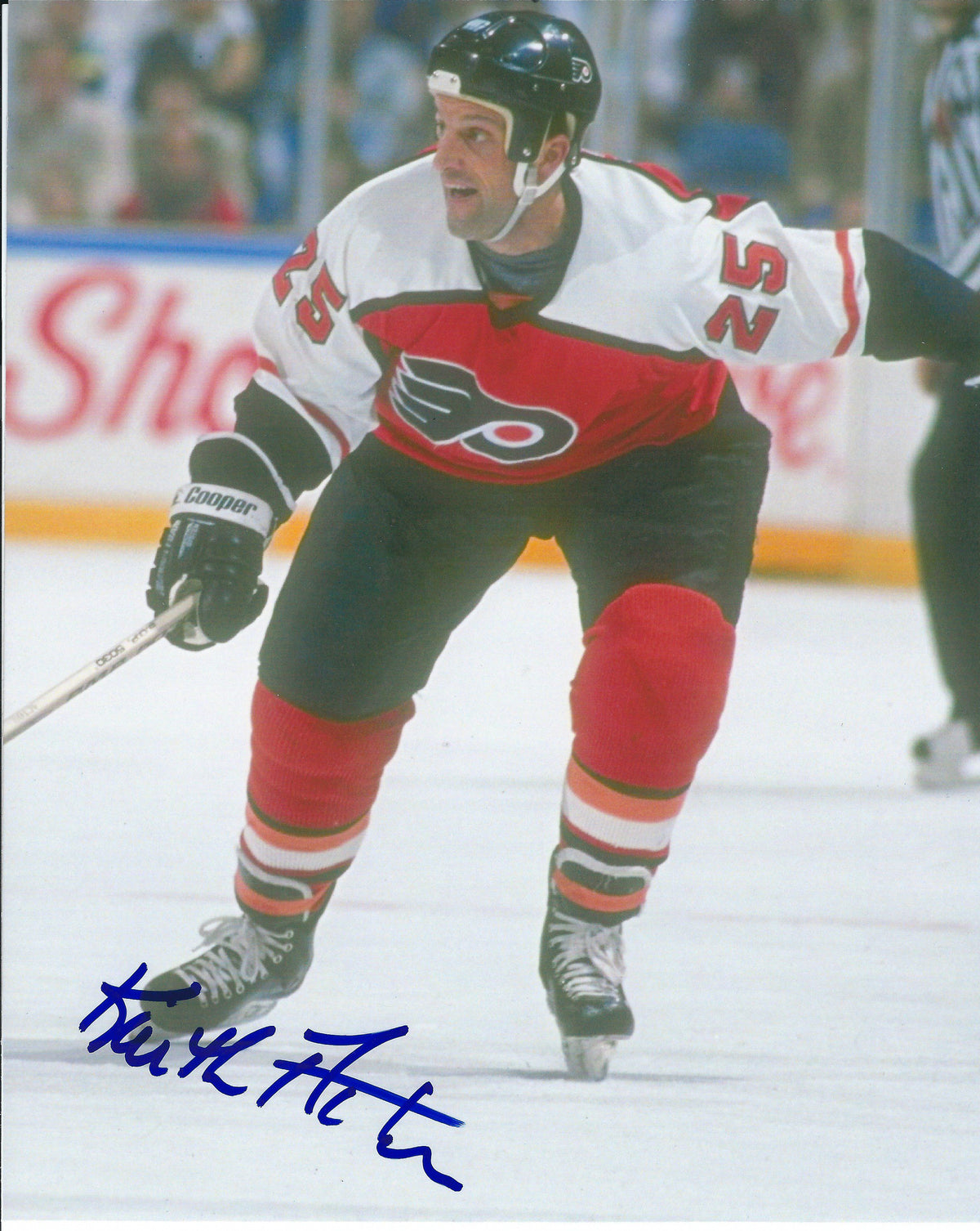 Autographed KEITH ACTON 8X10  Philadelphia Flyers Photo