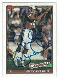 Autographed 1991 TOPPS Rich Camarillo Phoenix Cardinals Card #504 w/COA