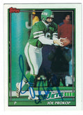 Autographed 1991 TOPPS Joe Prokop New York Jets Football Card #477 w/COA