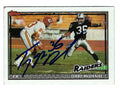 Autographed 1991 TOPPS Terry McDaniel Oakland Raiders Card #88 w/COA