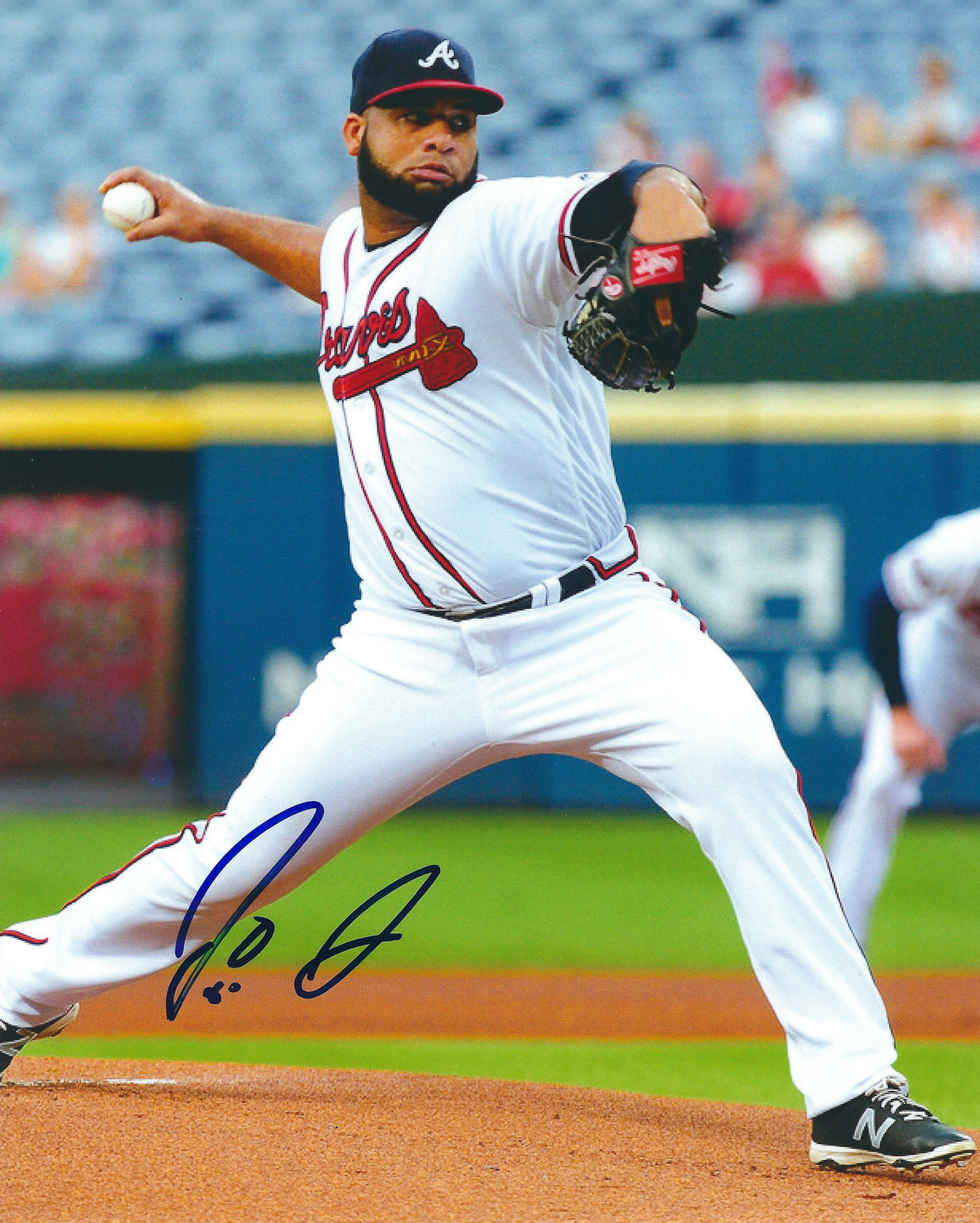 AUTOGRAPHED JOEL DE LA CRUZ 8X10 Atlanta Braves photo