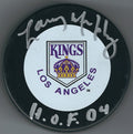 Autographed LARRY MURPHY Los Angeles Kings Hockey Puck