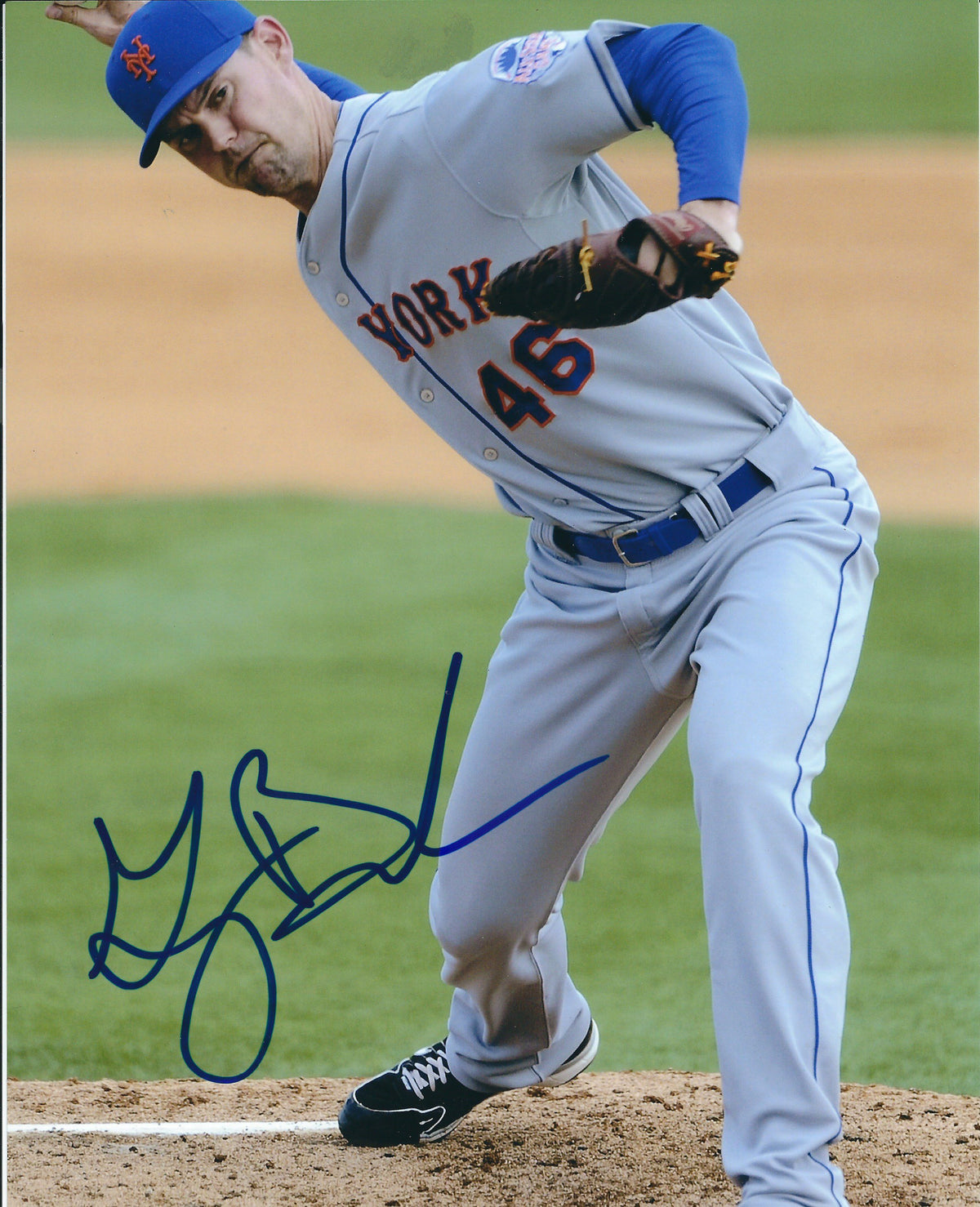 AUTOGRAPHED GREG BURKE 8X10 New York Mets photo