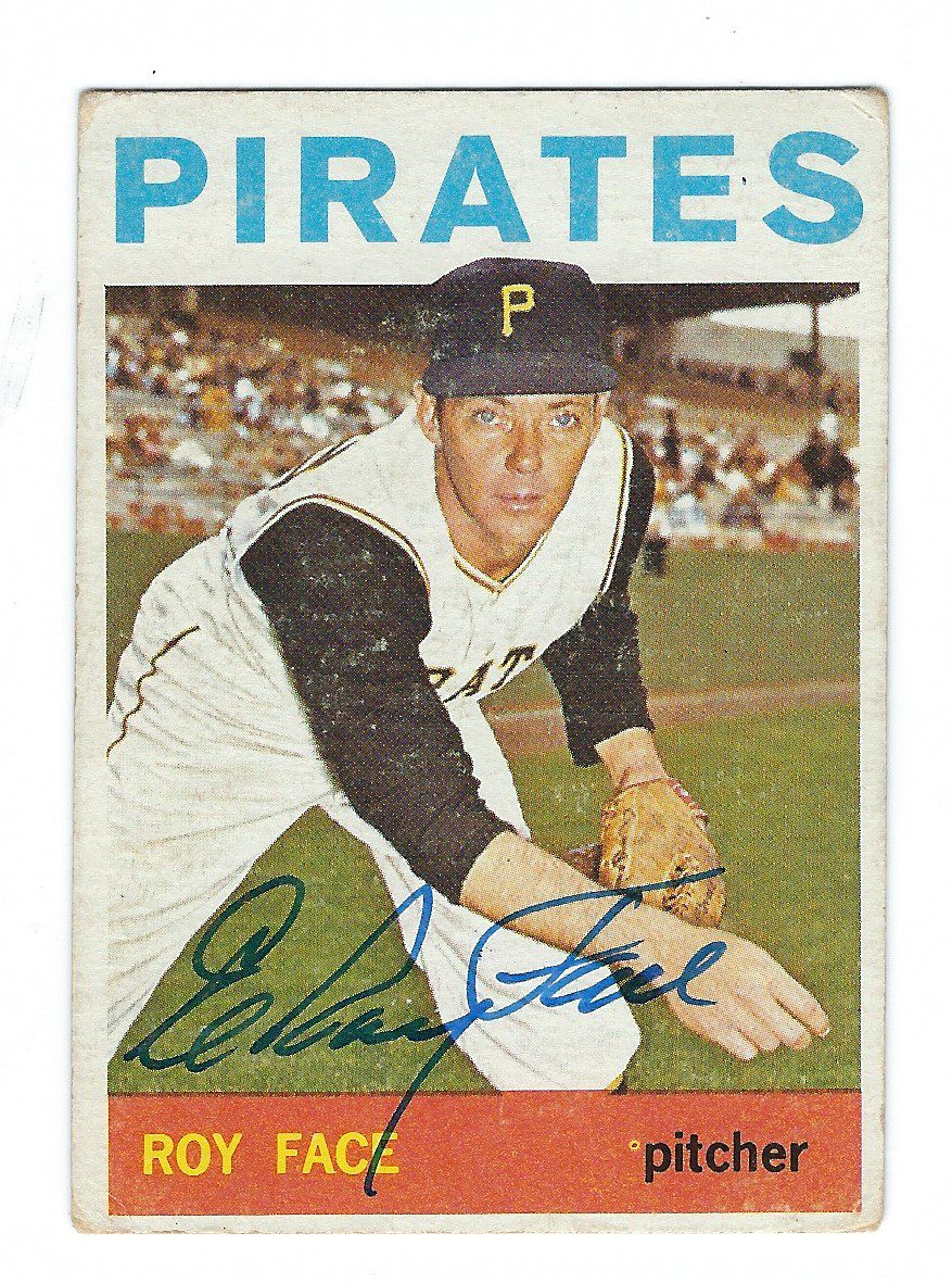Autographed ELROY FACE 1964 Topps Card