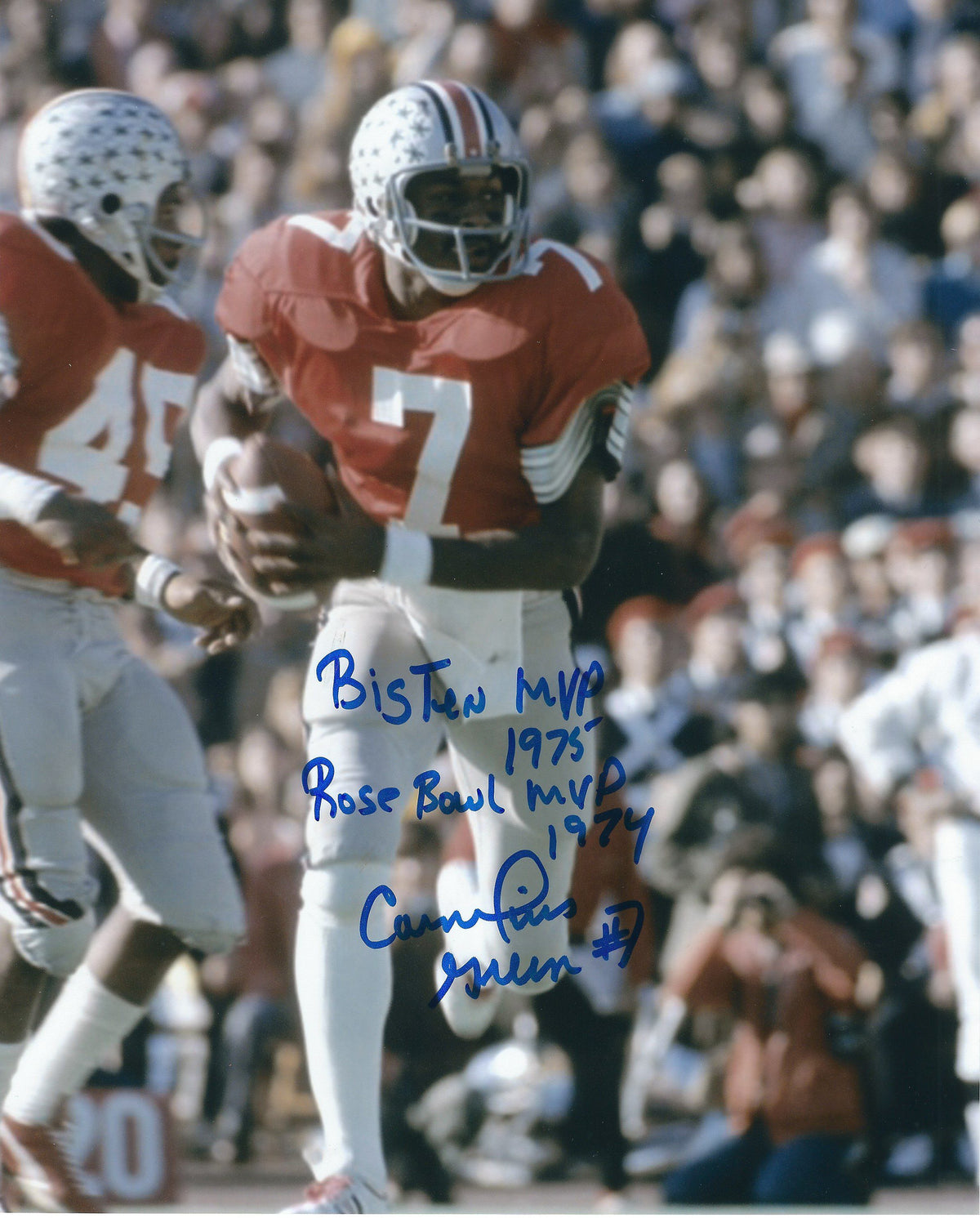 Autographed CORNELIUS GREENE 8X10 Ohio State Univ. Photo
