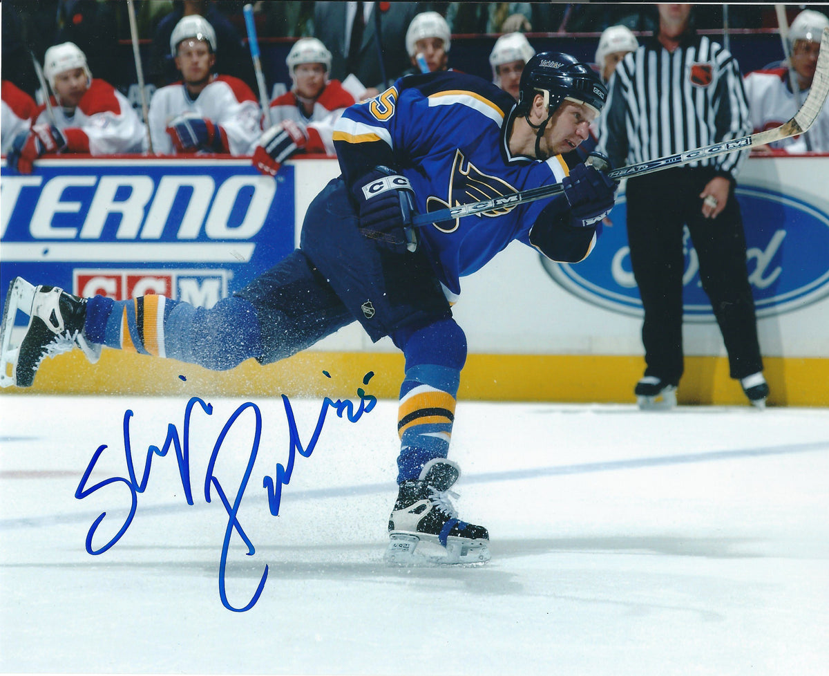Autographed SHJON PODEIN 8x10 St. Louis Blues Photo