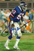 Autographed Harry Carson Goal Line Art Card