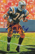 Autographed Ron Mix Goal Line Art Card