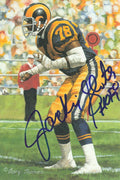 Autographed Jakie Slater Goal Line Art Card