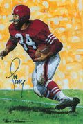 Autographed Joe Perry  Goal Line Art Card