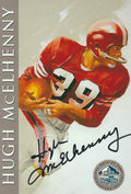 Autographed Hugh McElhenny San Francisco 49ers Ron Mix Hall of Fame Card with COA