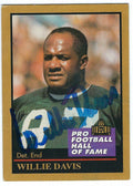 Autographed Willie Davis Green Bay Packers 1991 Enor Card w/ COA
