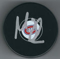Autographed MICHEL THERRIEN Montreal Canadiens Hockey Puck