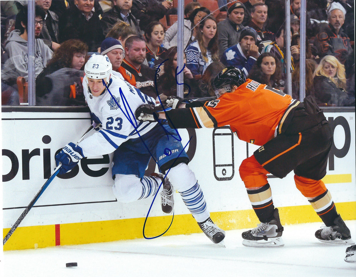 Autographed KORBINIAN HOLZER 8X10 Anaheim Ducks Photo