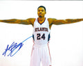 AUTOGRAPHED KENT BAZEMORE 8X10 Atlanta Hawks photo