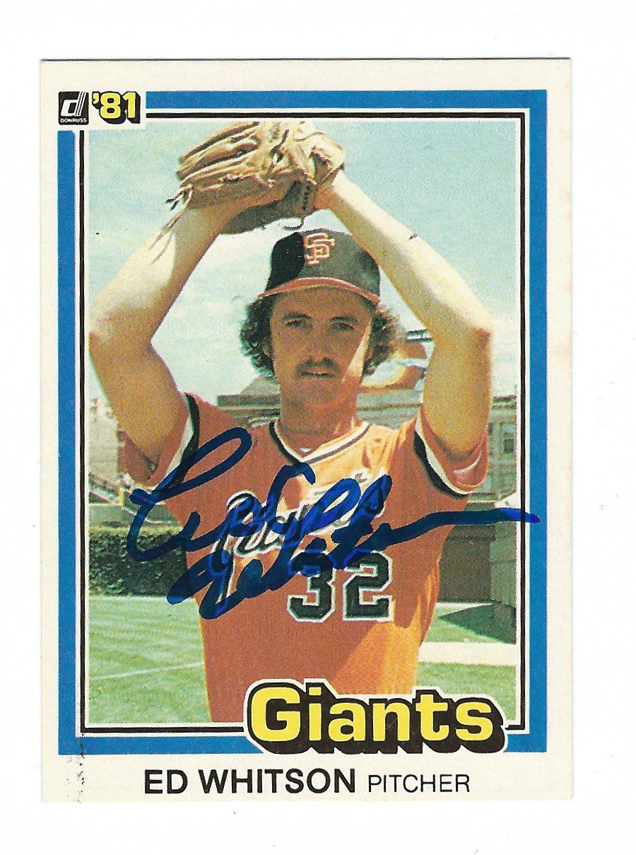 Autographed ED WHITSON 1981 Donruss Card