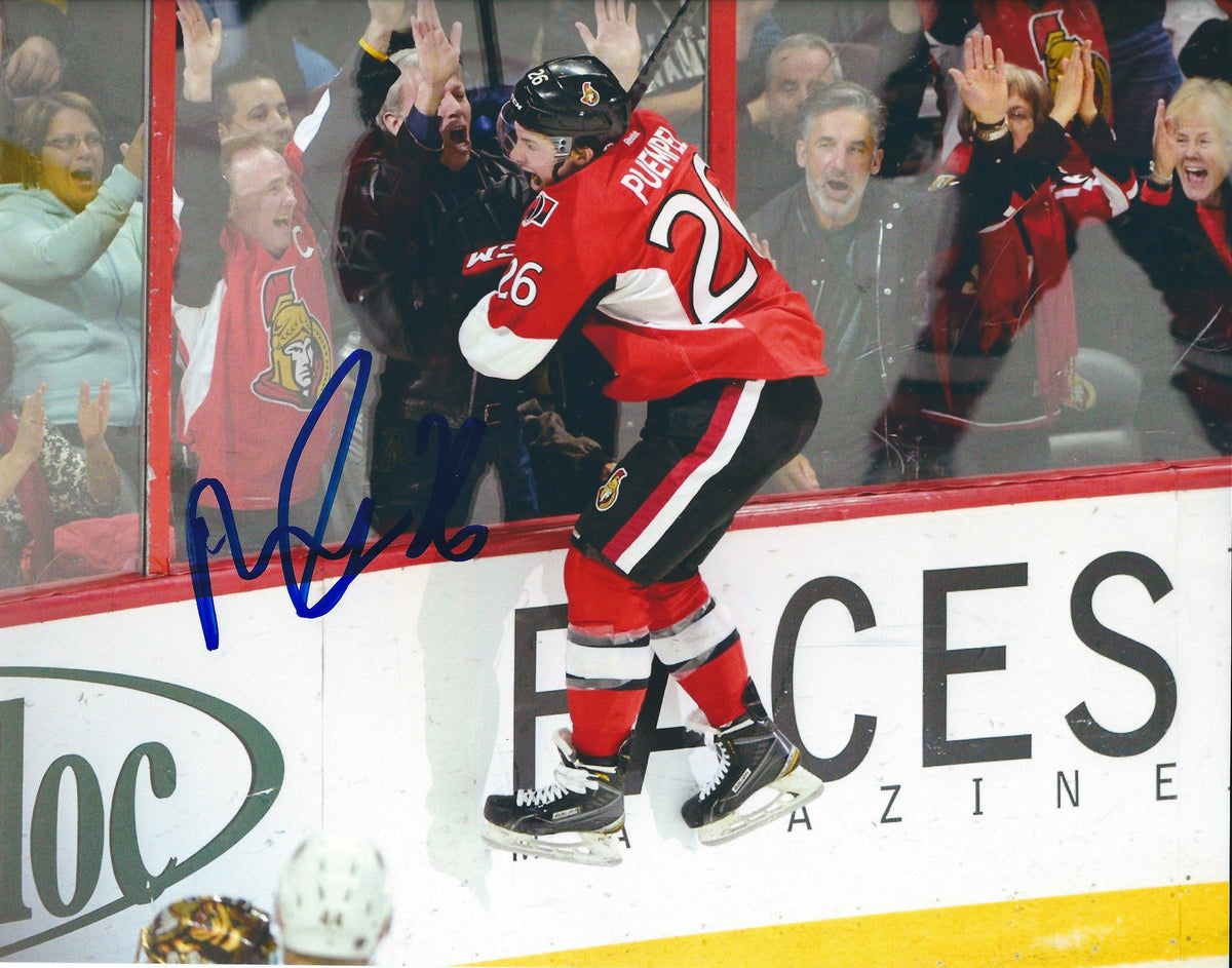 Autographed MATT PUEMPEL 8X10 Ottawa Senators photo