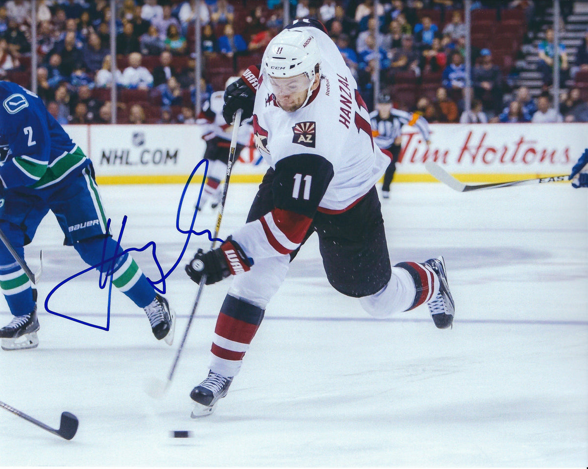Autographed MARTIN HANZAL Arizona Coyotes Photo