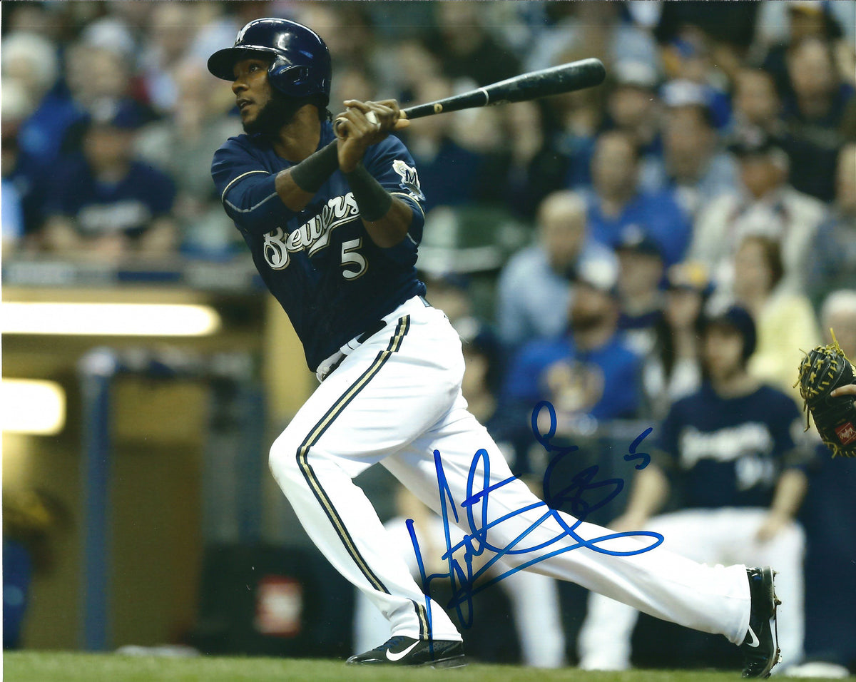 AUTOGRAPHED HECTOR GOMEZ 8X10 Milwaukee Brewers Photo