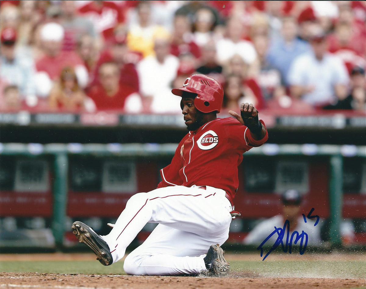 AUTOGRAPHED DERRICK ROBINSON 8X10 Cincinnati Reds Photo