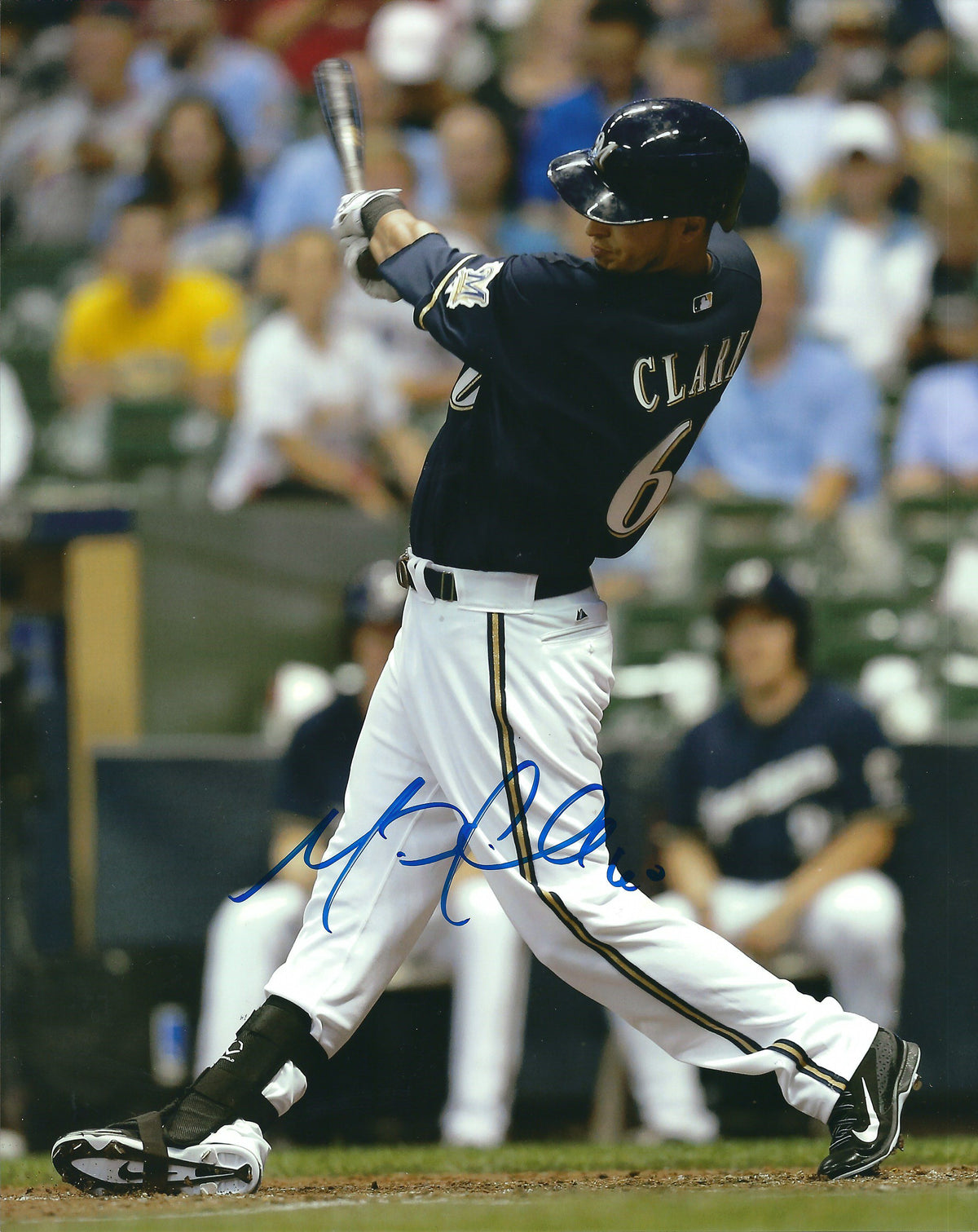 AUTOGRAPHED MATT CLARK 8X10 Milwaukee Brewers Photo