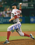 AUTOGRAPHED BURKE BADENHOP 8X10 Boston Red Sox photo