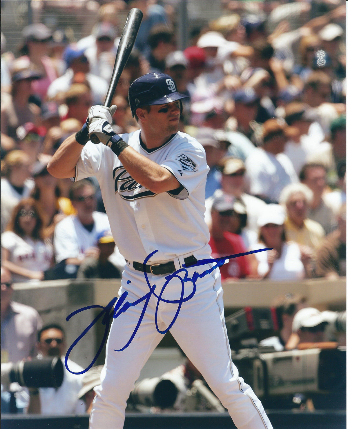 AUTOGRAPHED MICHAEL BARRETT 8X10 San Diego Padres photo