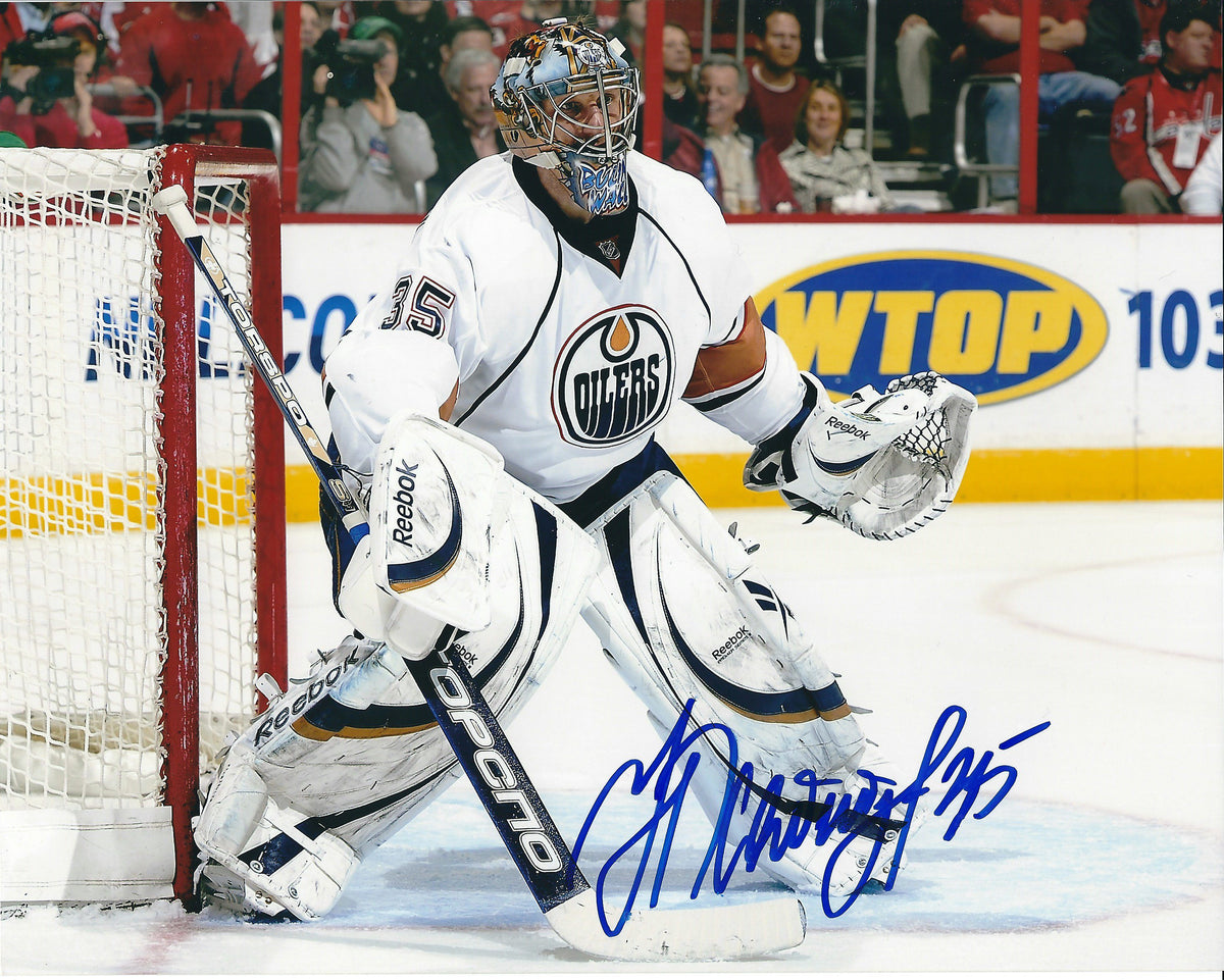 Autographed  NIKOLAI KHABIBULIN 8X10 Edmonton Oilers Photo