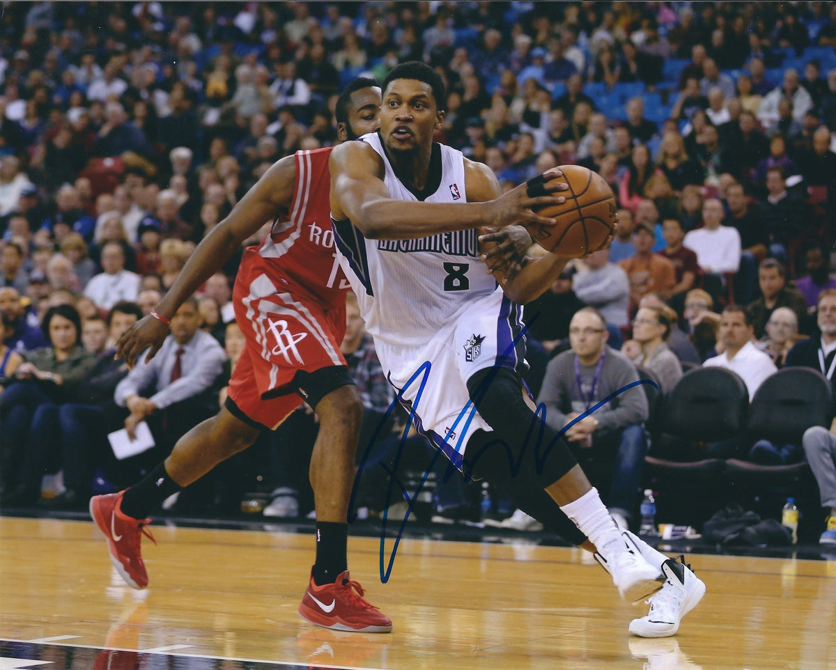 Autographed RUDY GAY 8X10 Sacramento Kings Photo