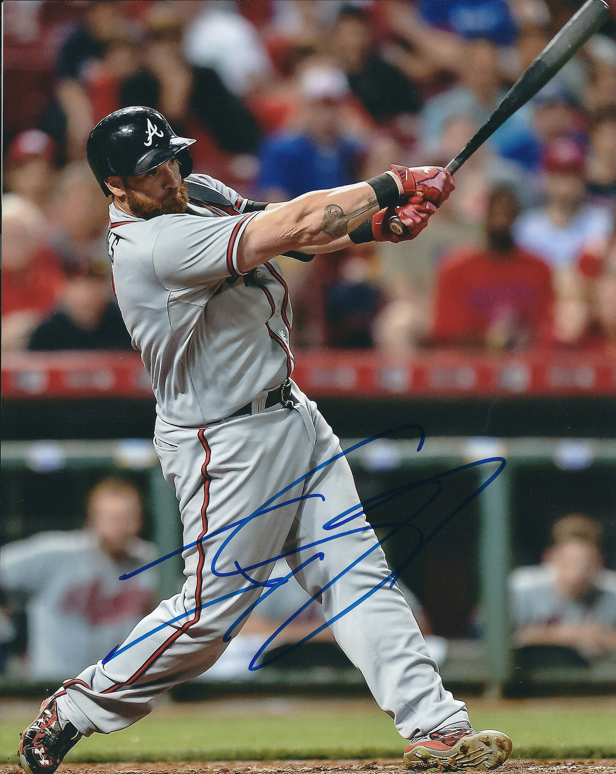 AUTOGRAPHED JONNY GOMES 8X10 Atlanta Braves photo