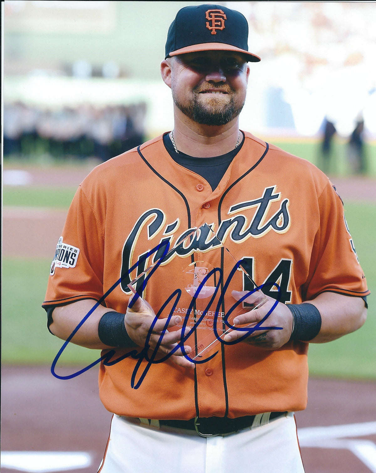 AUTOGRAPHED CASEY MCGEHEE 8X10 San Francisco Giants Photo