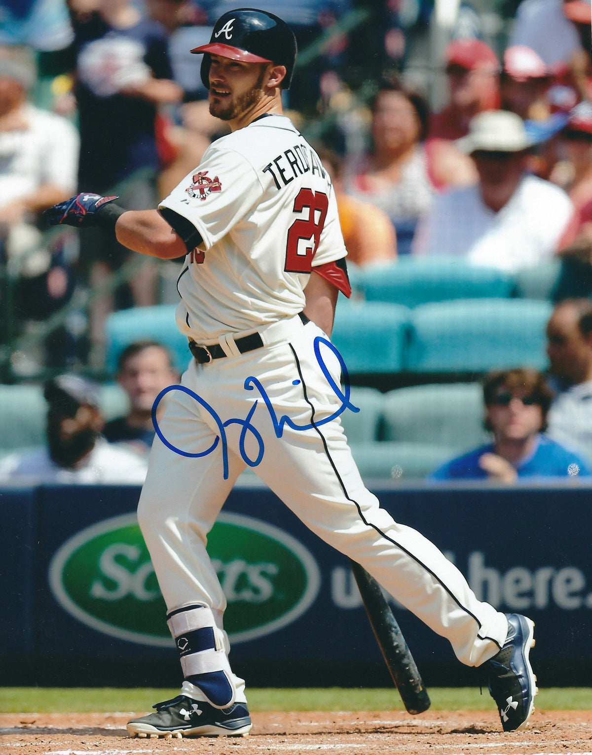 AUTOGRAPHED JOEY TERDOSLAVICH 8X10 Atlanta Braves photo