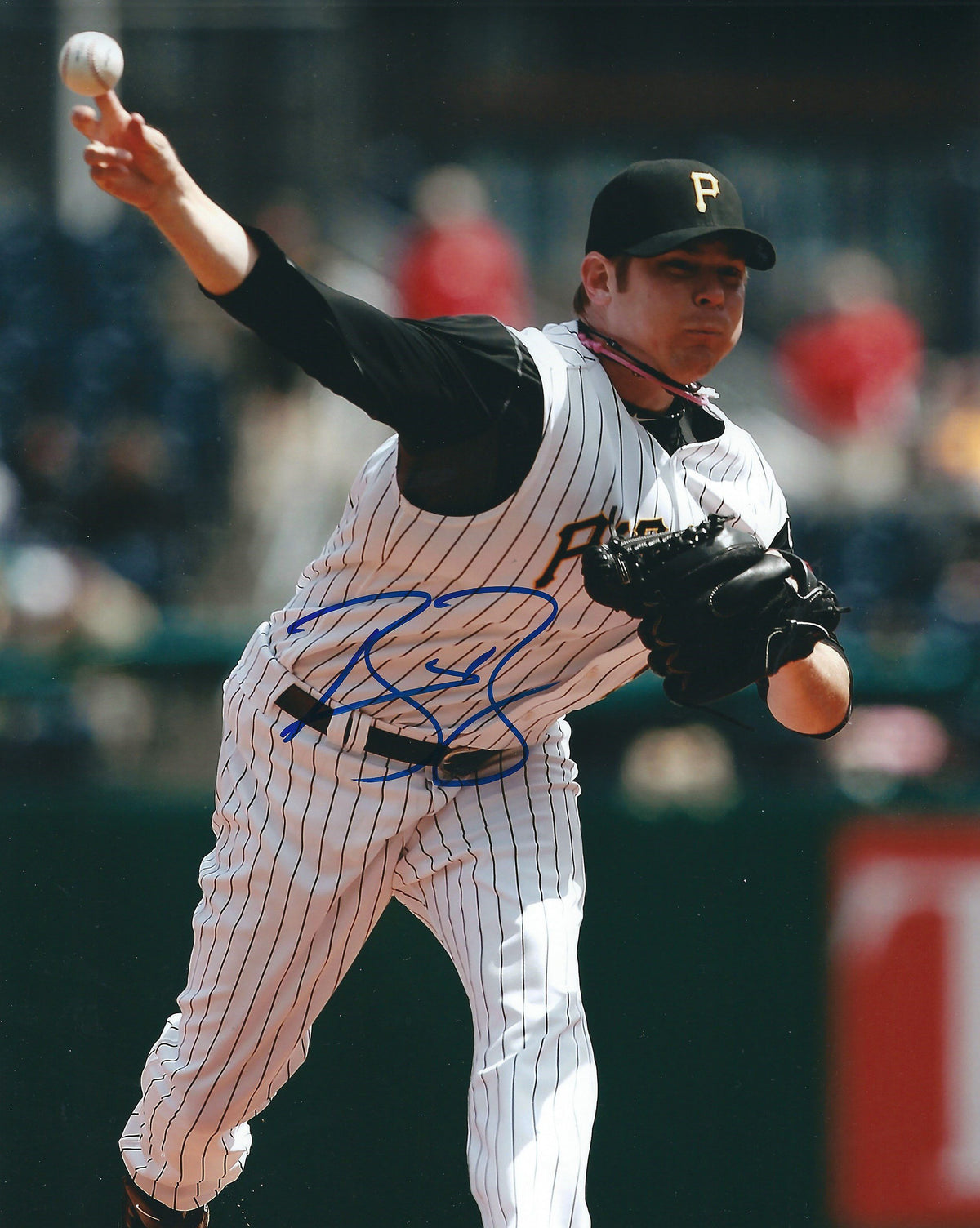 AUTOGRAPHED  photo BRIAN BASS - Pittsburgh Pirates