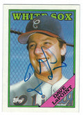 Autographed DAVE LAPOINT 1988 Topps Card