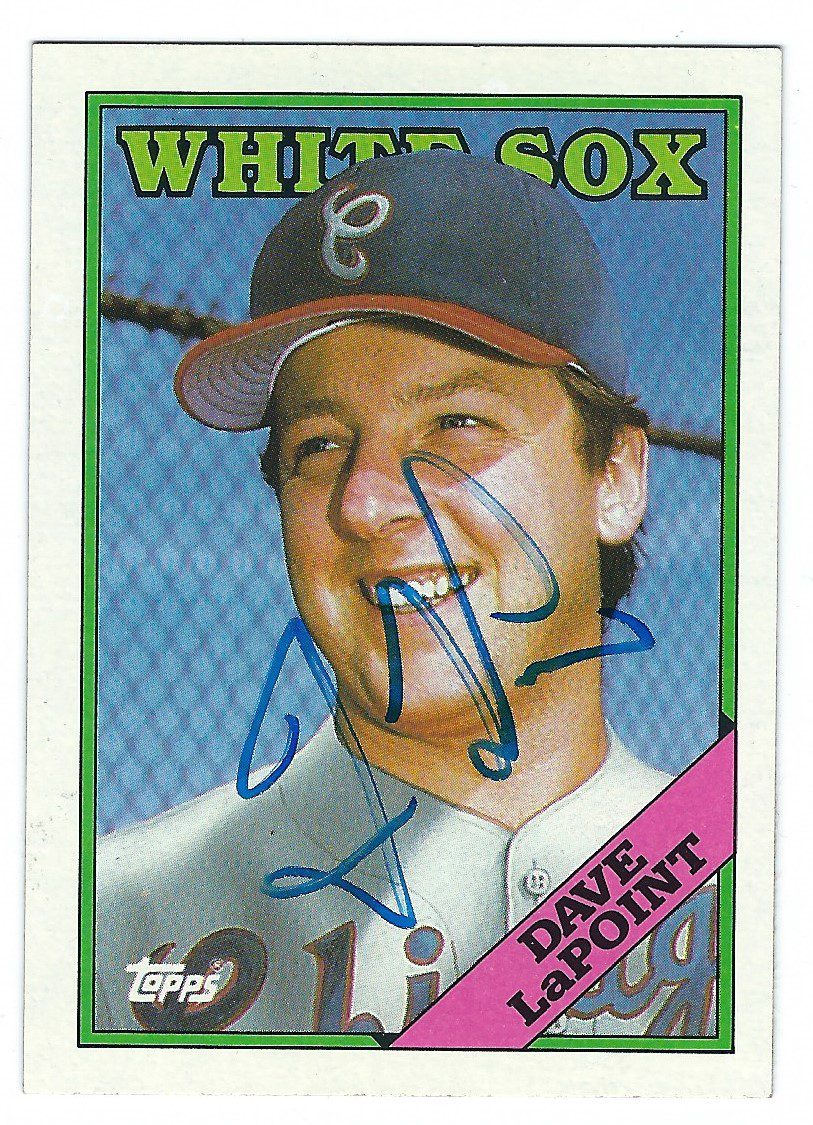 Autographed DAVE LAPOINT 1988 Topps Card