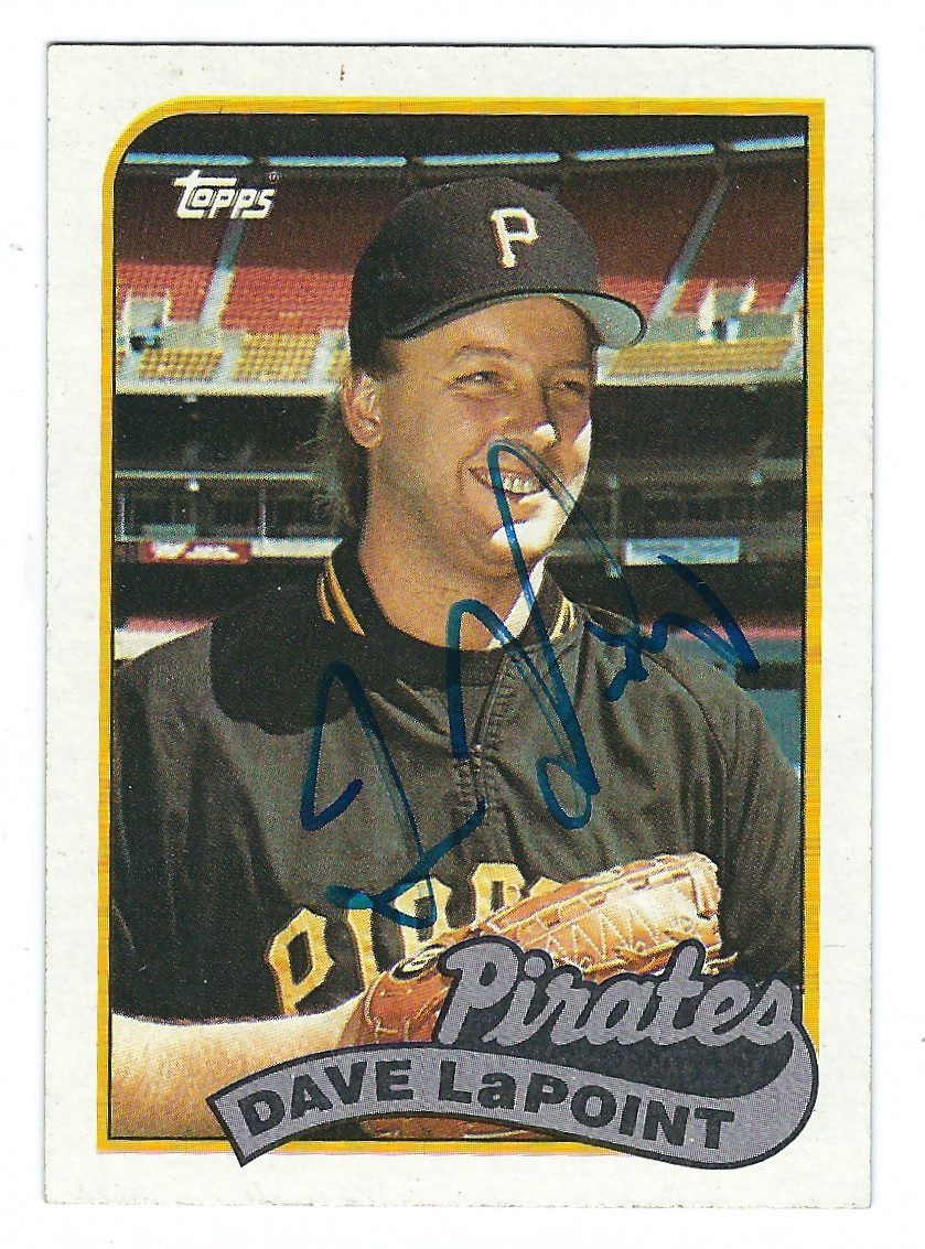 Auotgraphed DAVE LAPOINT 1989 Topps Card
